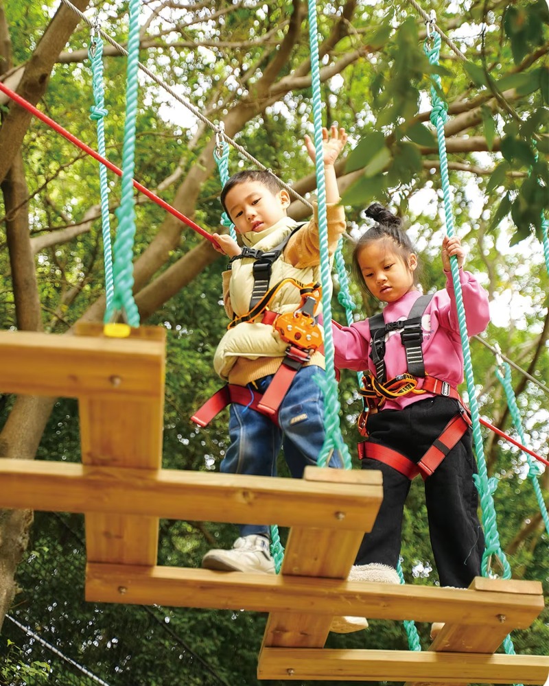 Kids Outdoor Adventure Park - Colorfulnets Customized Adventure Rope Course Amusement
