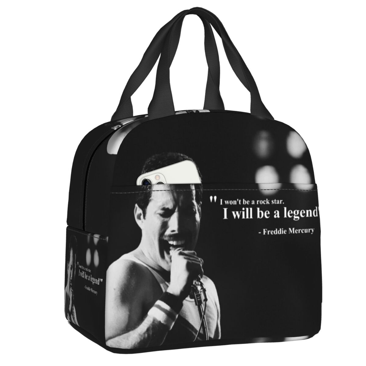 Kids Outdoor Quotes - Freddie Mercury Insulated Lunch Bags for