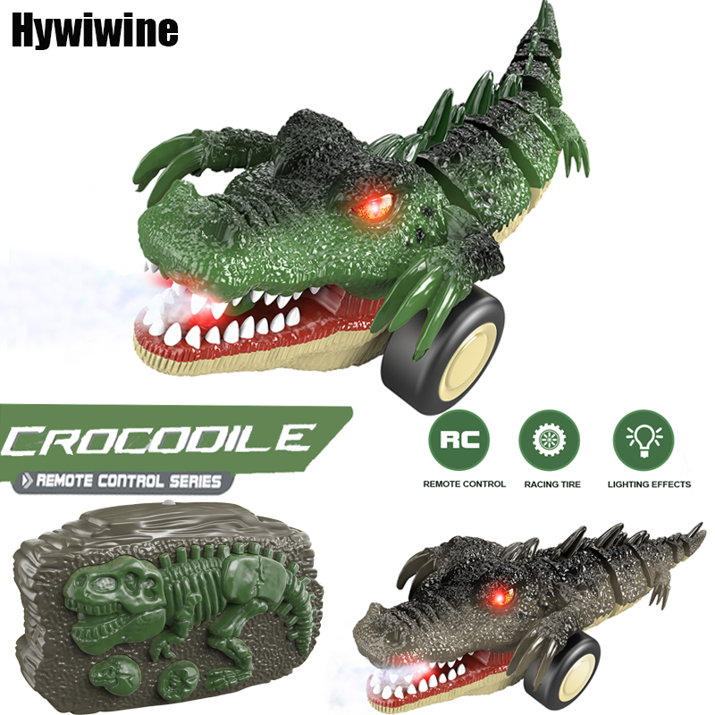 Kids Outdoor Dirt Toys - Crocodile Rc Car Animals Toy Spin