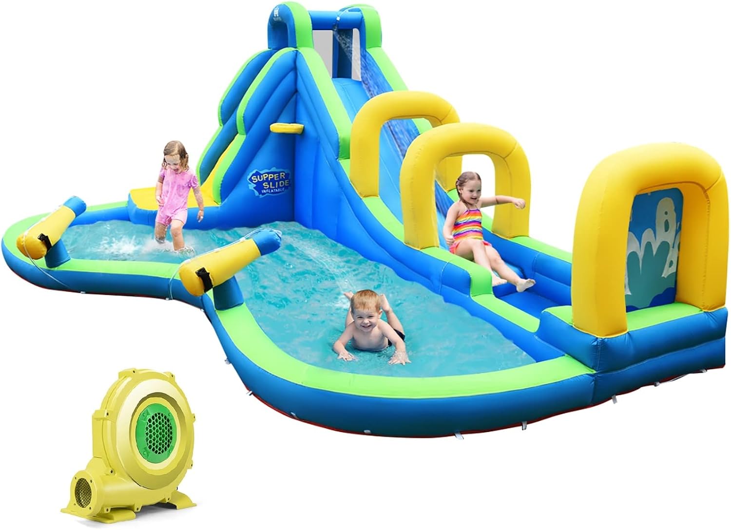 Kids Outdoor Adventure Park - Inflatable Water Slide, Adventure Surfing Slide