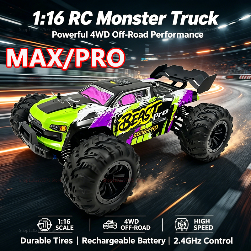 Kids Outdoor Dirt Toys - 1:16 MAX/PRO High Speed 80KM/H 4WD