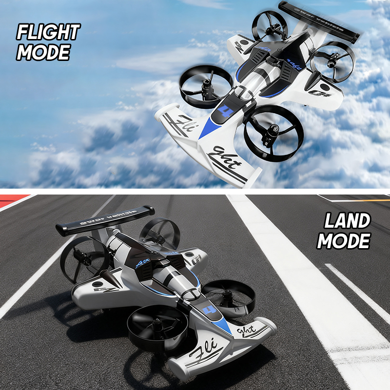 Kids Outdoor Storage - 2in1 Mini Drone Air-Ground Flying Car
