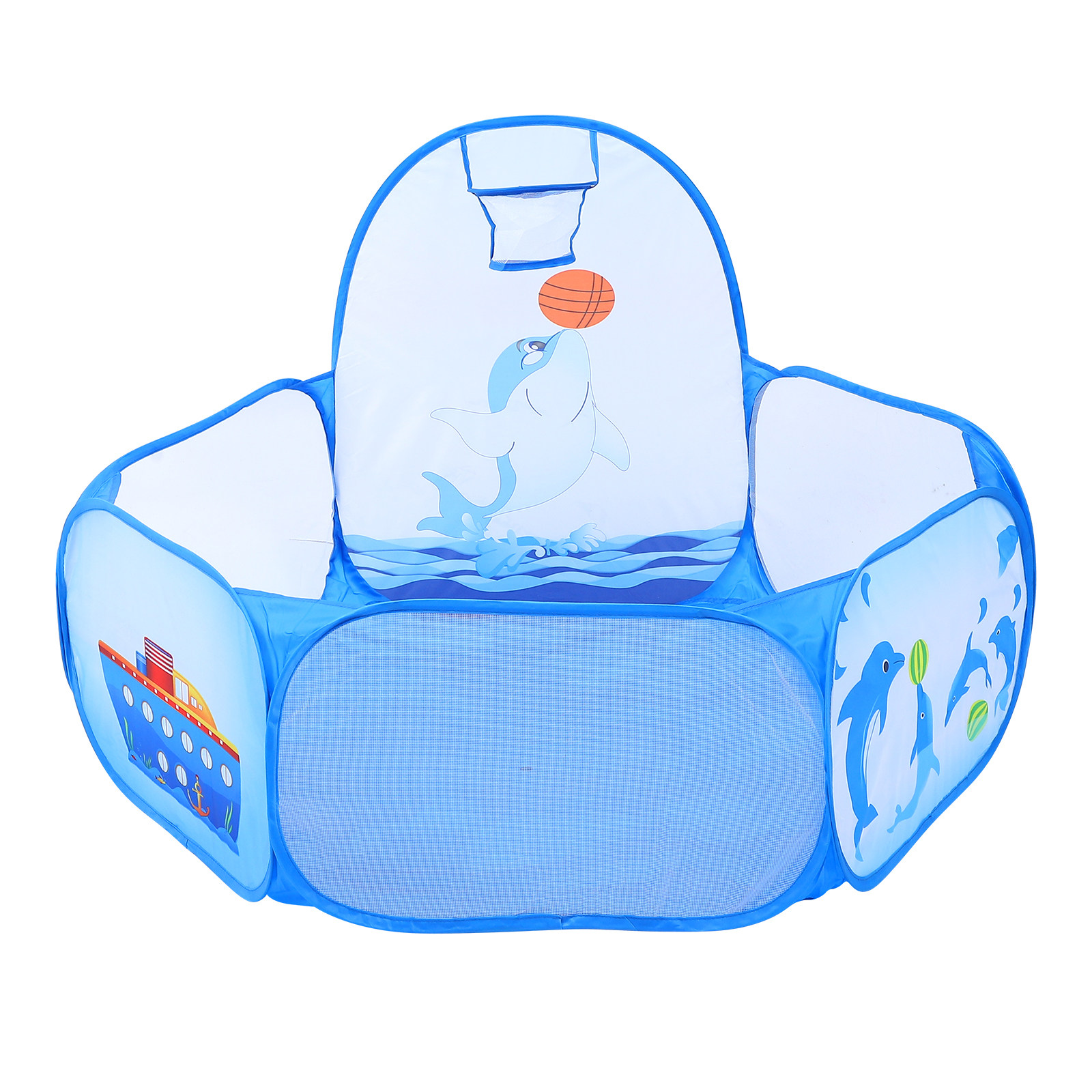 Kids Outdoor Tent - 1Pcs Ocean Ball Pool Dolphin Pattern