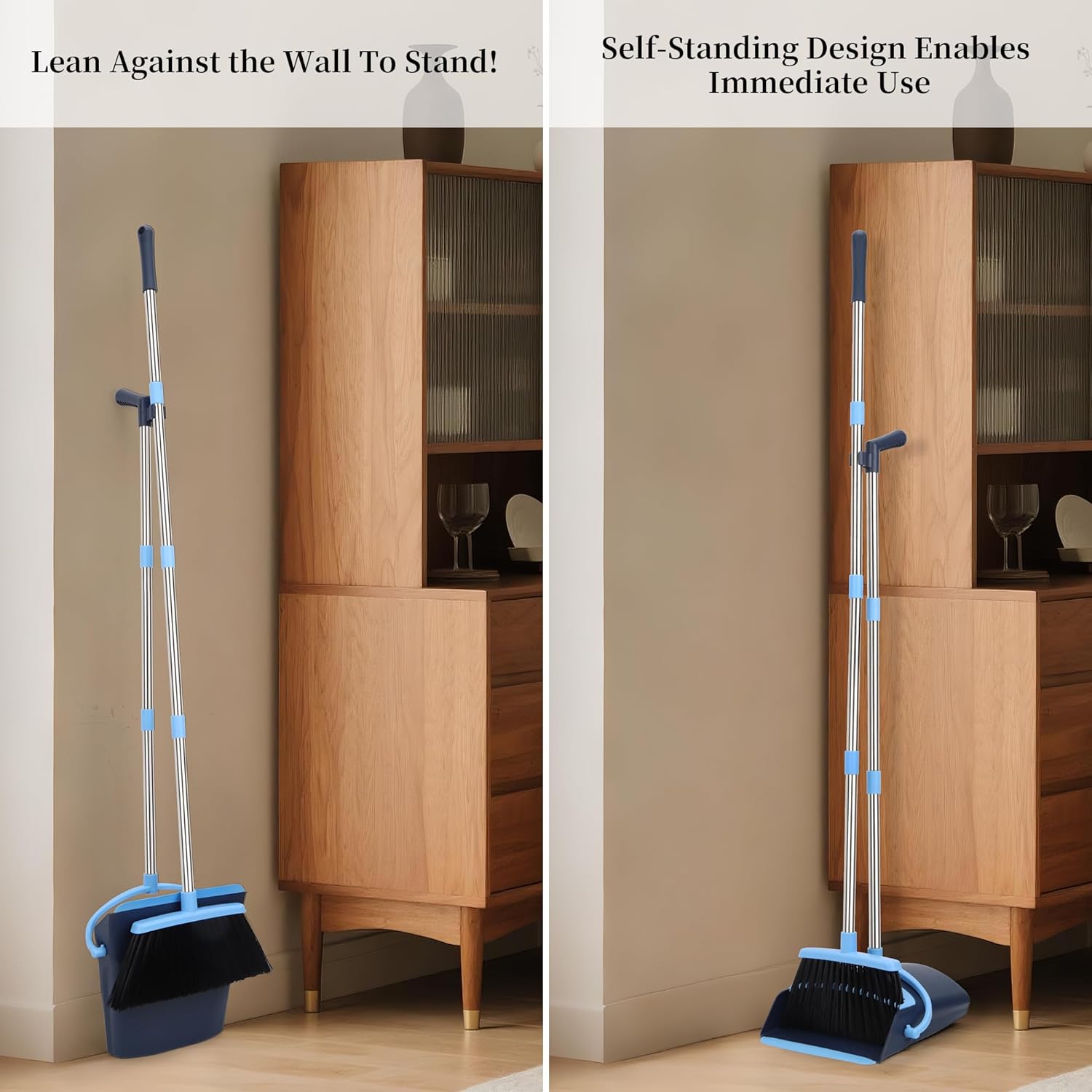 Broom and Dustpan Set for Home - Kids Outdoor Broom recensione e prezzo