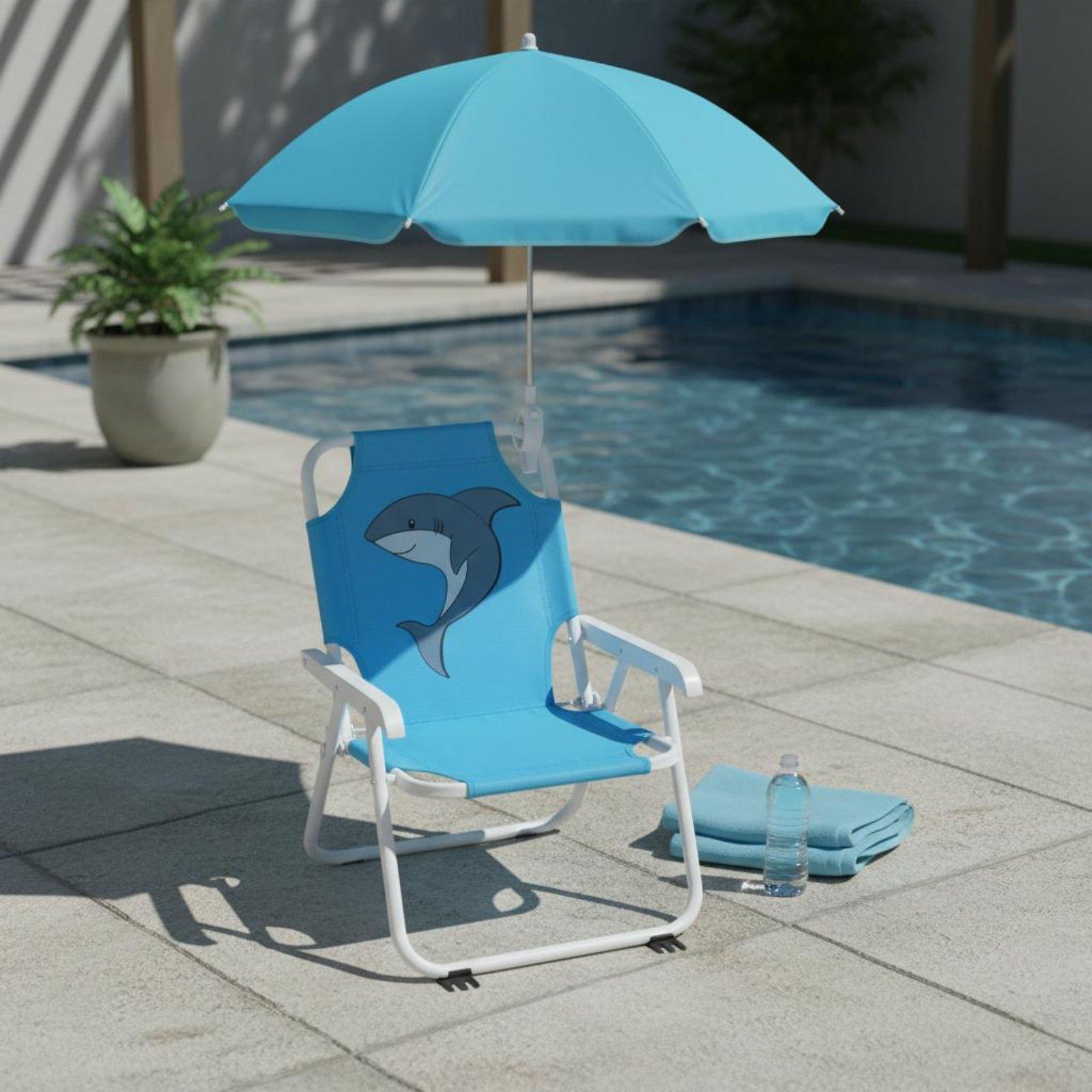 Outdoor Children'S Beach Chair - Kids Outdoor Lounge Chair With Umbrella recensione e prezzo