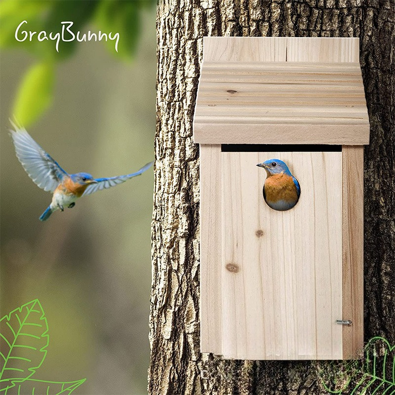 Outdoor Wooden Bird House Nest - Outdoor Kids In An Indoor World recensione e prezzo