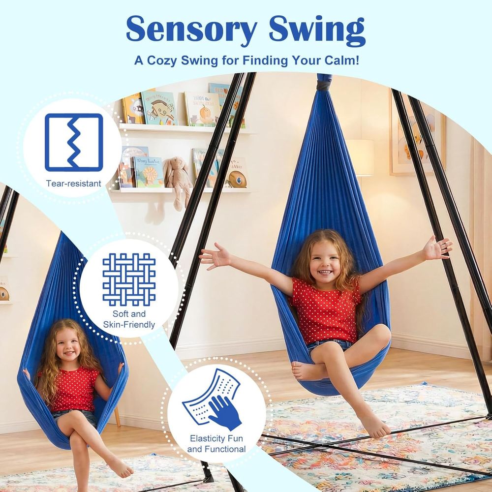 Indoor-Outdoor Swing Set with  - Kids Outdoor Hammock Swing recensione e prezzo
