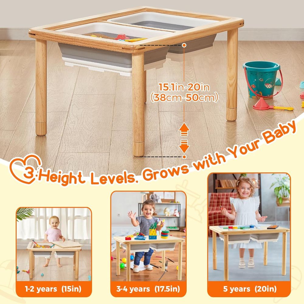 3-Level Adjustable Kids Sensor - Kids Outdoor Water Table recensione e prezzo
