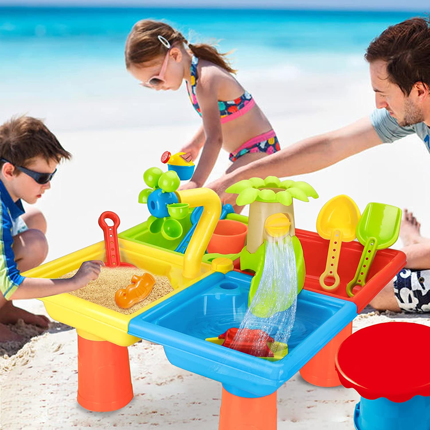 Beach Table Sand Play Toys Chi - Kids Outdoor Water Table recensione e prezzo
