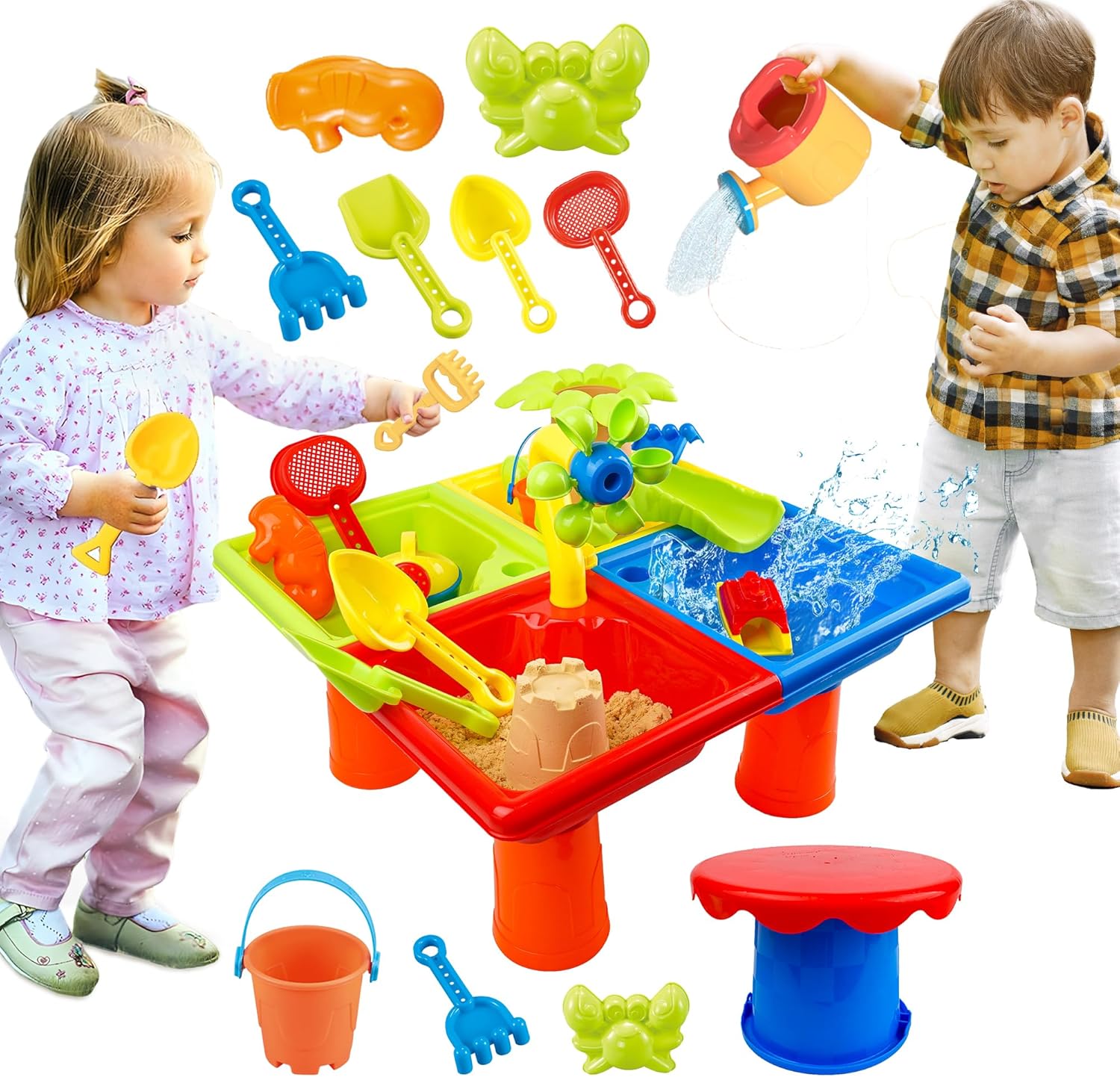 25 Pcs Summer Water Table for  - Kids Outdoor Water Table recensione e prezzo