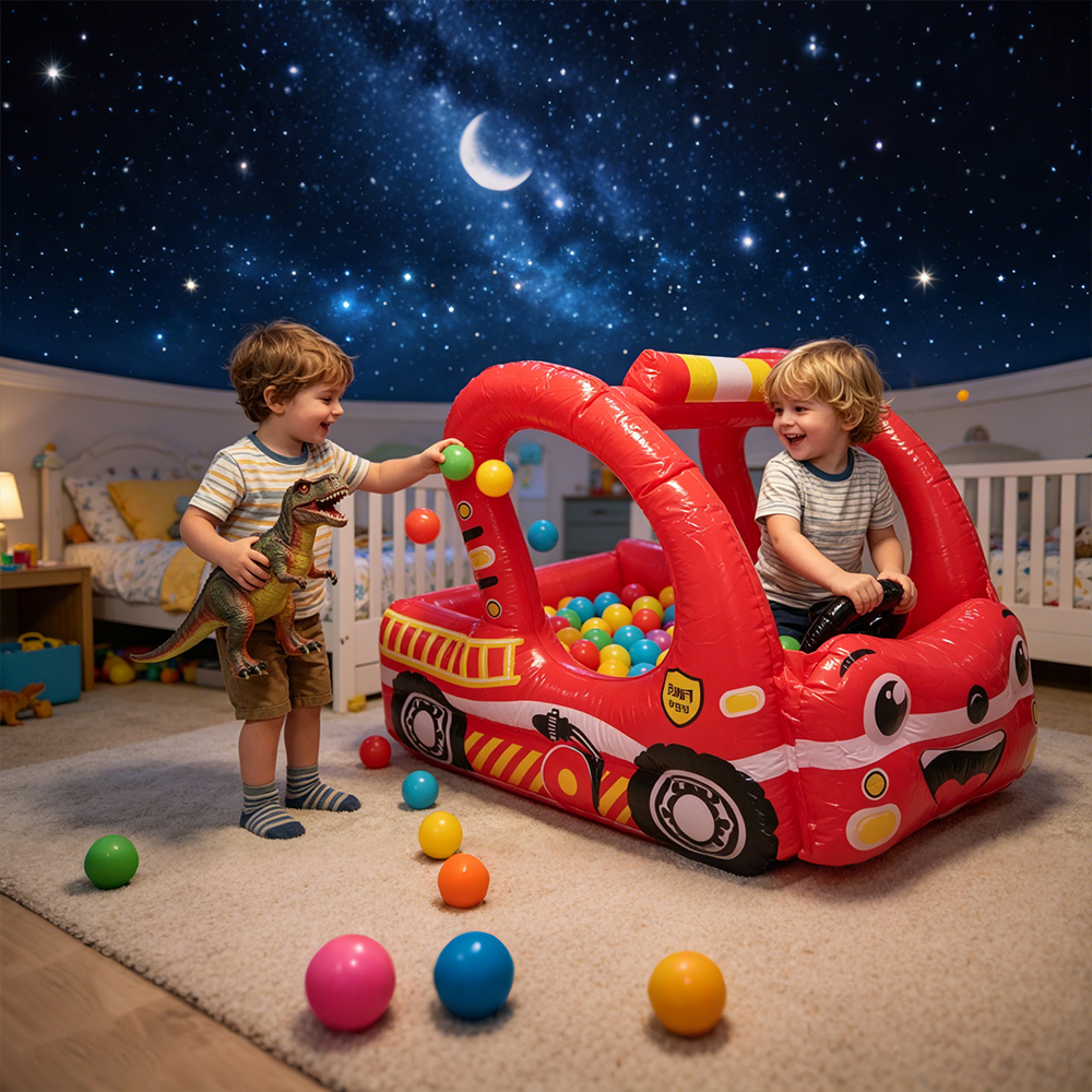 Inflatable Fire Truck with Bal - Outdoor Kids In An Indoor World recensione e prezzo