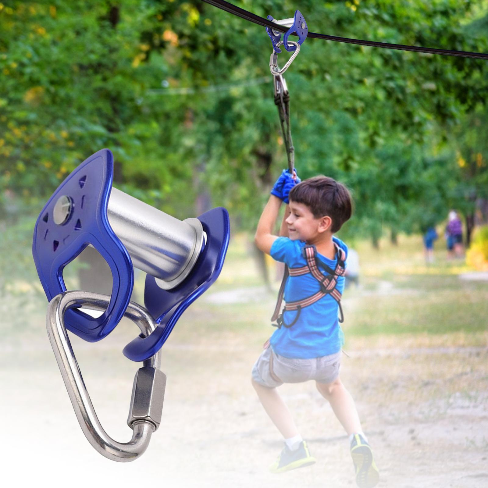 Heavy Duty Zip Line Trolley Qu - Kids Outdoor Obstacle Course recensione e prezzo