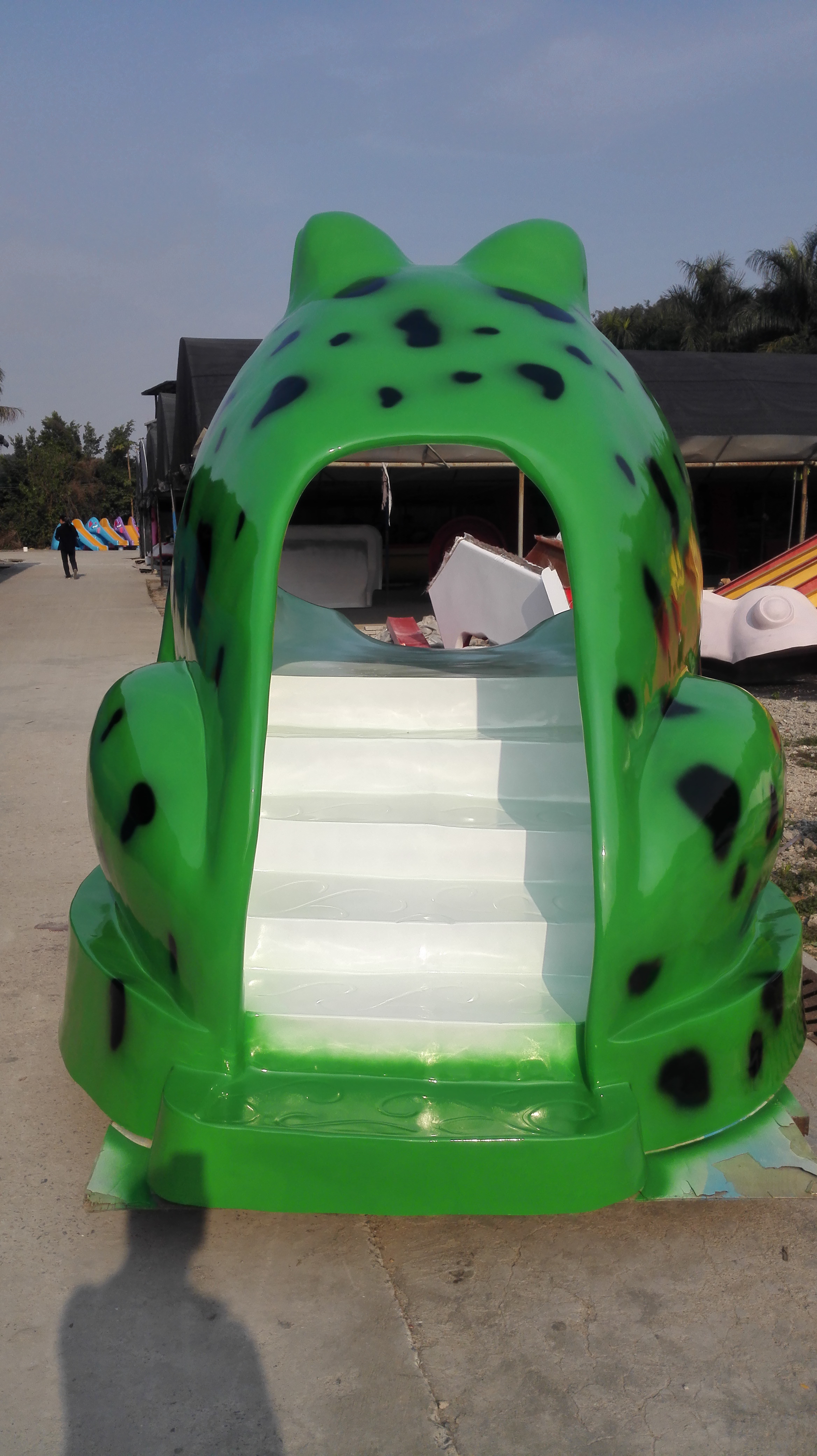 Fiberglass Frog Slide Kids Wat - Kids Outdoor Adventure Park recensione e prezzo