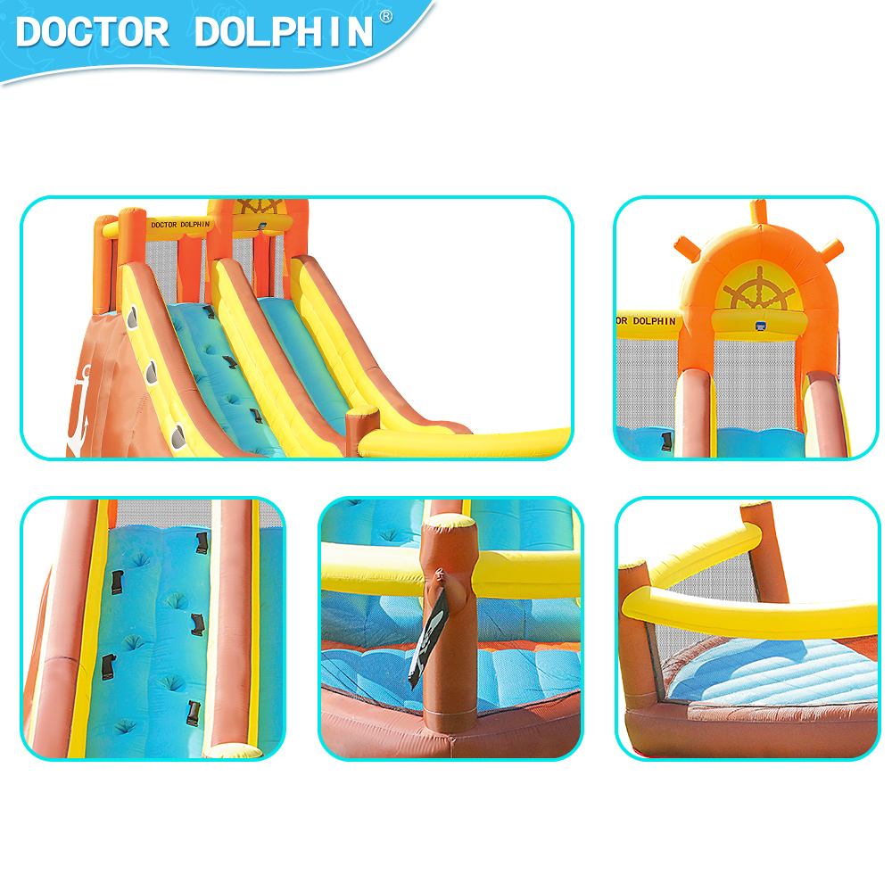 Doctor Dolphin Pirate Ship Out - Kids Outdoor Jumping recensione e prezzo