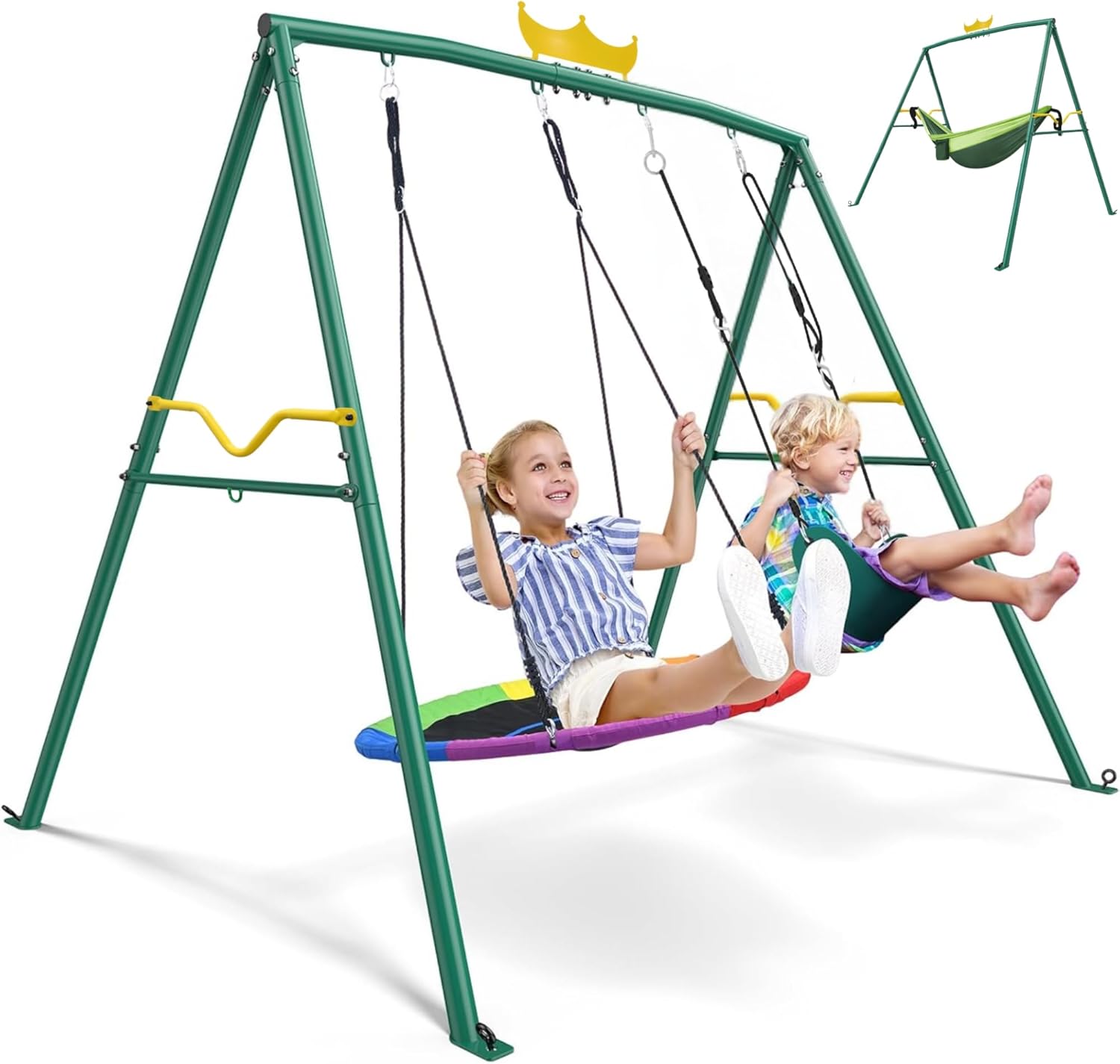 Crown 2-in-1 Swing&Hammock,460 - Kids Outdoor Hammock Swing recensione e prezzo