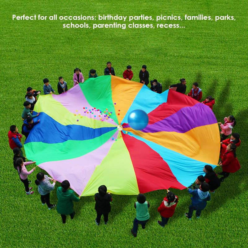 Rainbow Parachute For Kids Spo - Kids Outdoor Umbrella recensione e prezzo