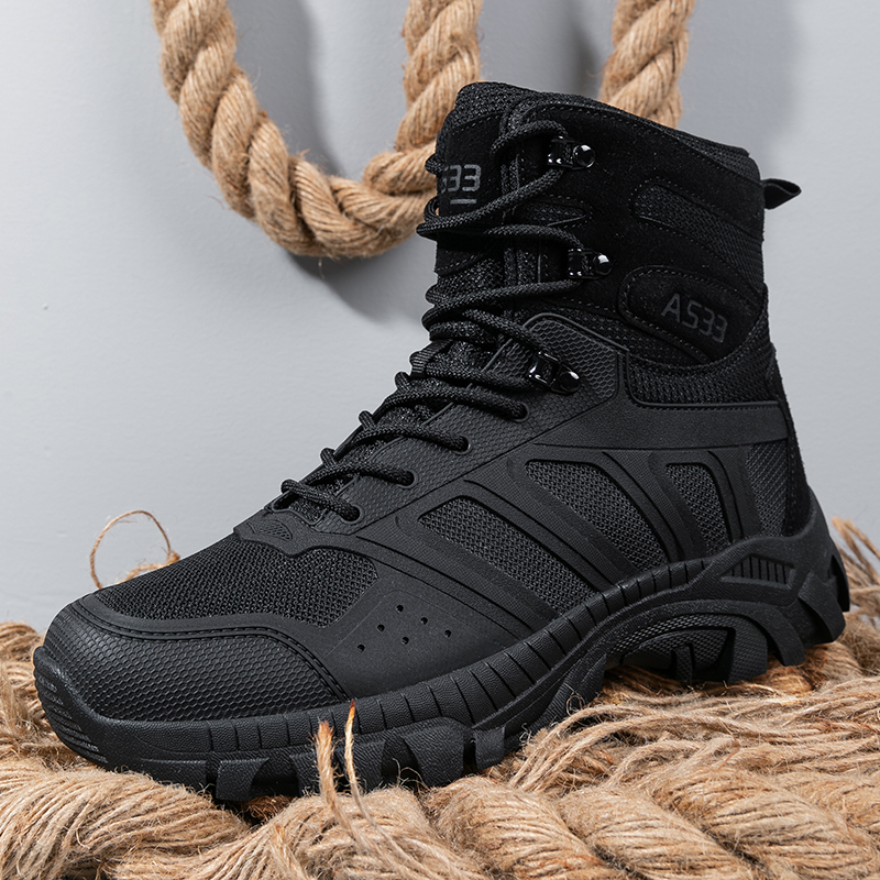 Men Tactical Boots Lace Up Des - Kids Outdoor Jumping recensione e prezzo