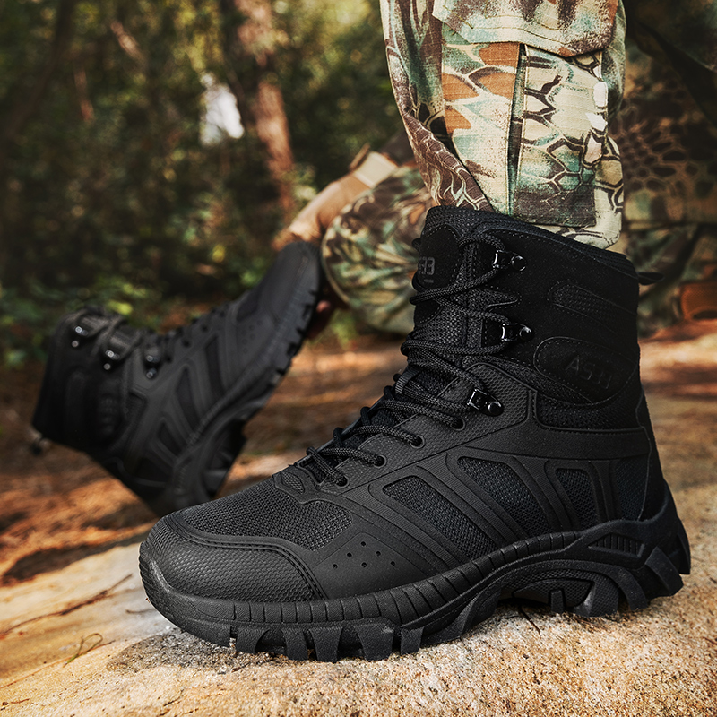 Men Tactical Boots Lace Up Des - Kids Outdoor Jumping recensione e prezzo