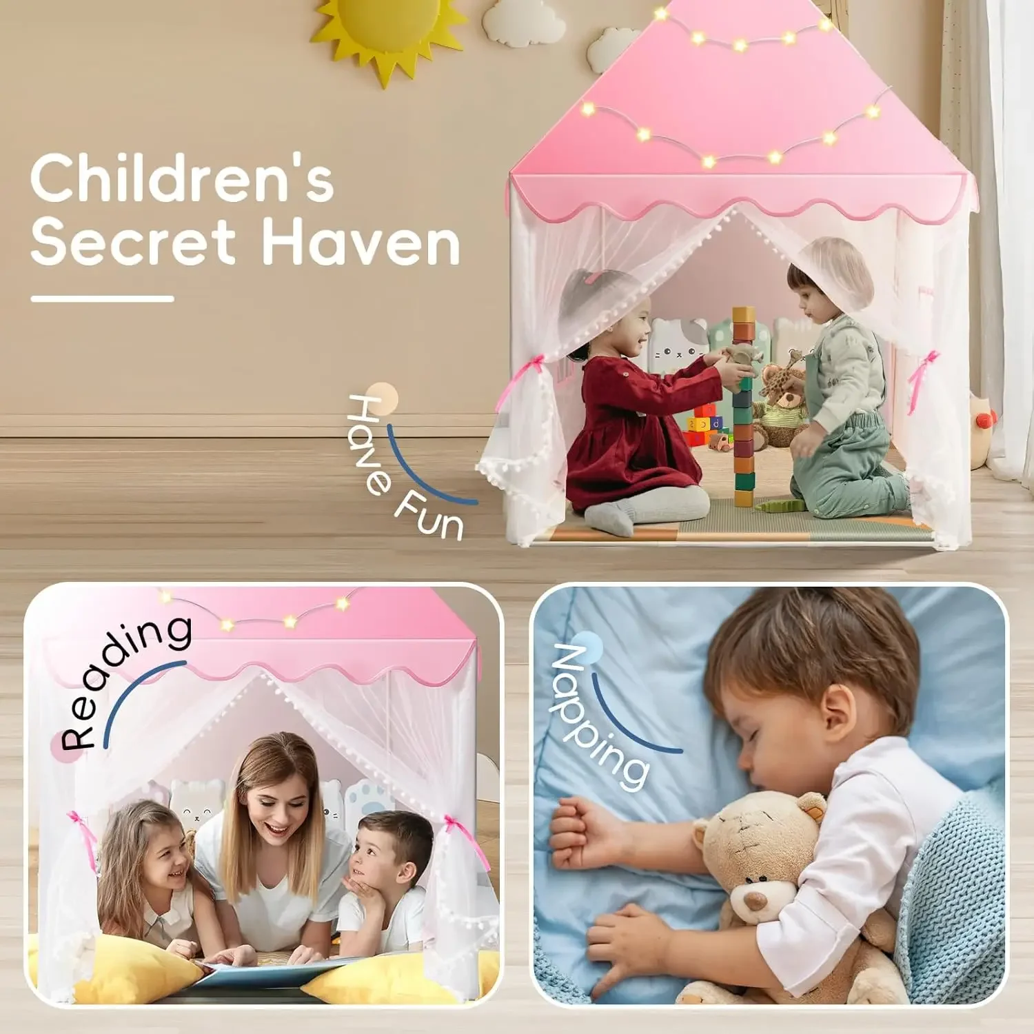 Children Play Tent Princess Ca - Kids Outdoor Tent recensione e prezzo