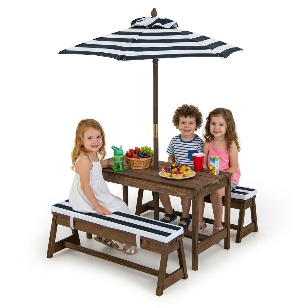 Height Adjustable Wooden Kids  - Kids Outdoor Umbrella recensione e prezzo