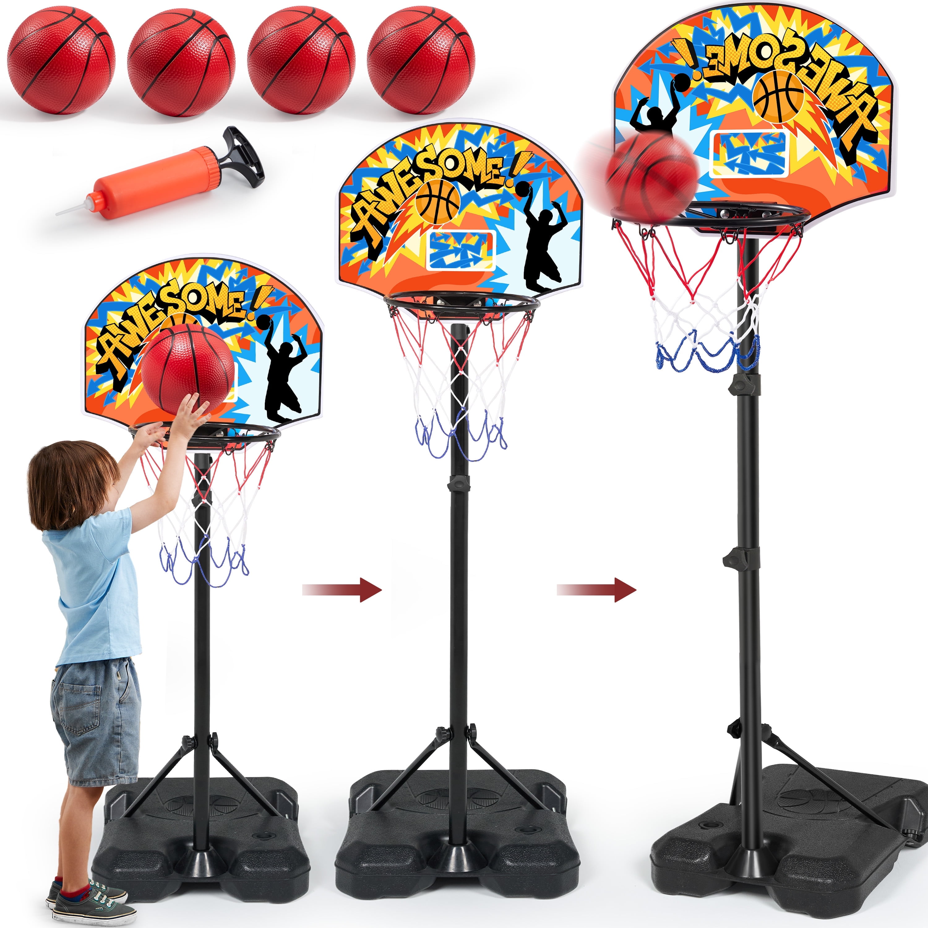 JOYFY 2.8-6.2 ft Adjustable Ki - Kids Outdoor Obstacle Course recensione e prezzo