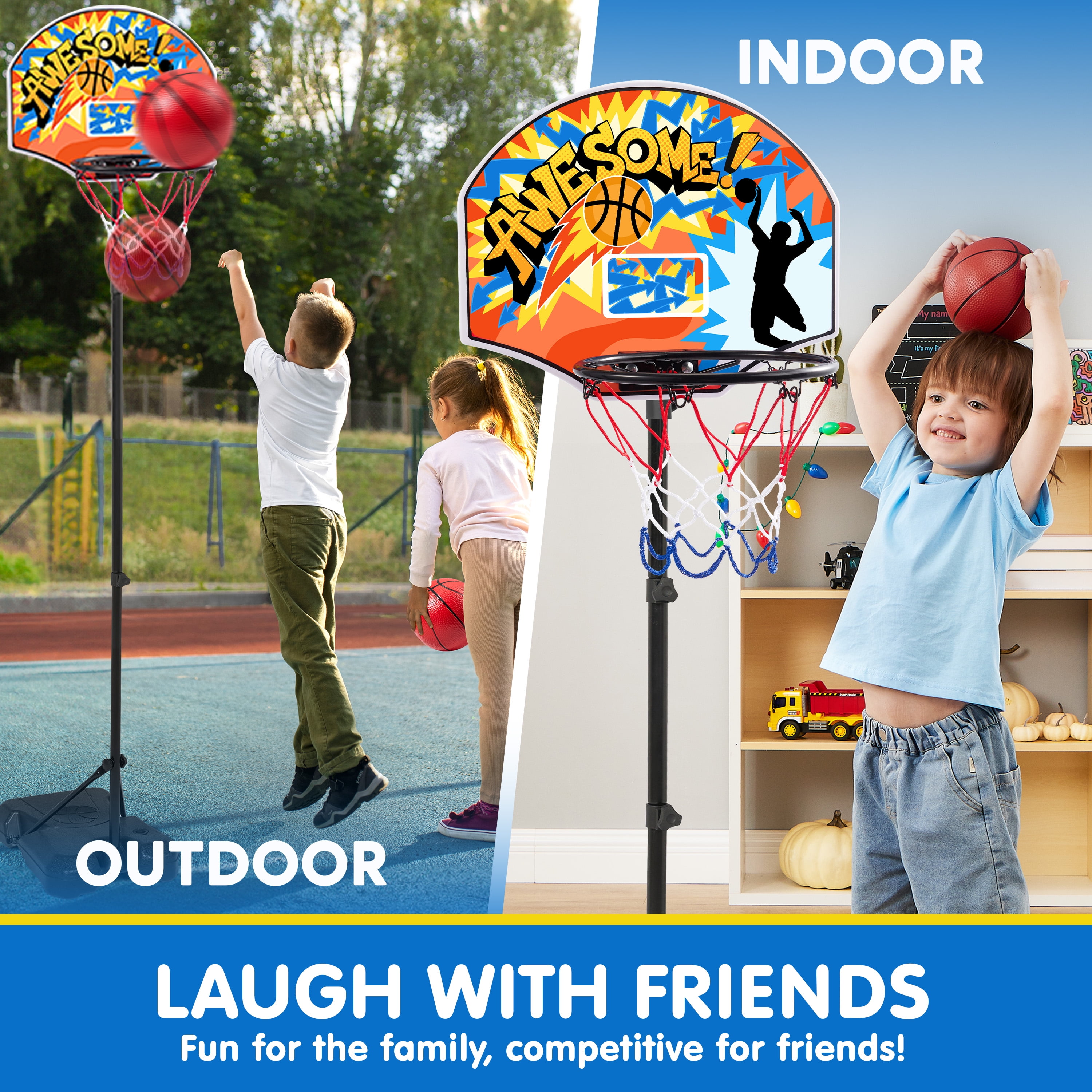 JOYFY 2.8-6.2 ft Adjustable Ki - Kids Outdoor Obstacle Course recensione e prezzo