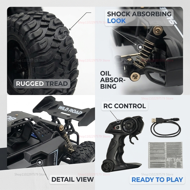 2026 NEW 1:16 RC All-terrain O - Kids Outdoor Dirt Toys recensione e prezzo