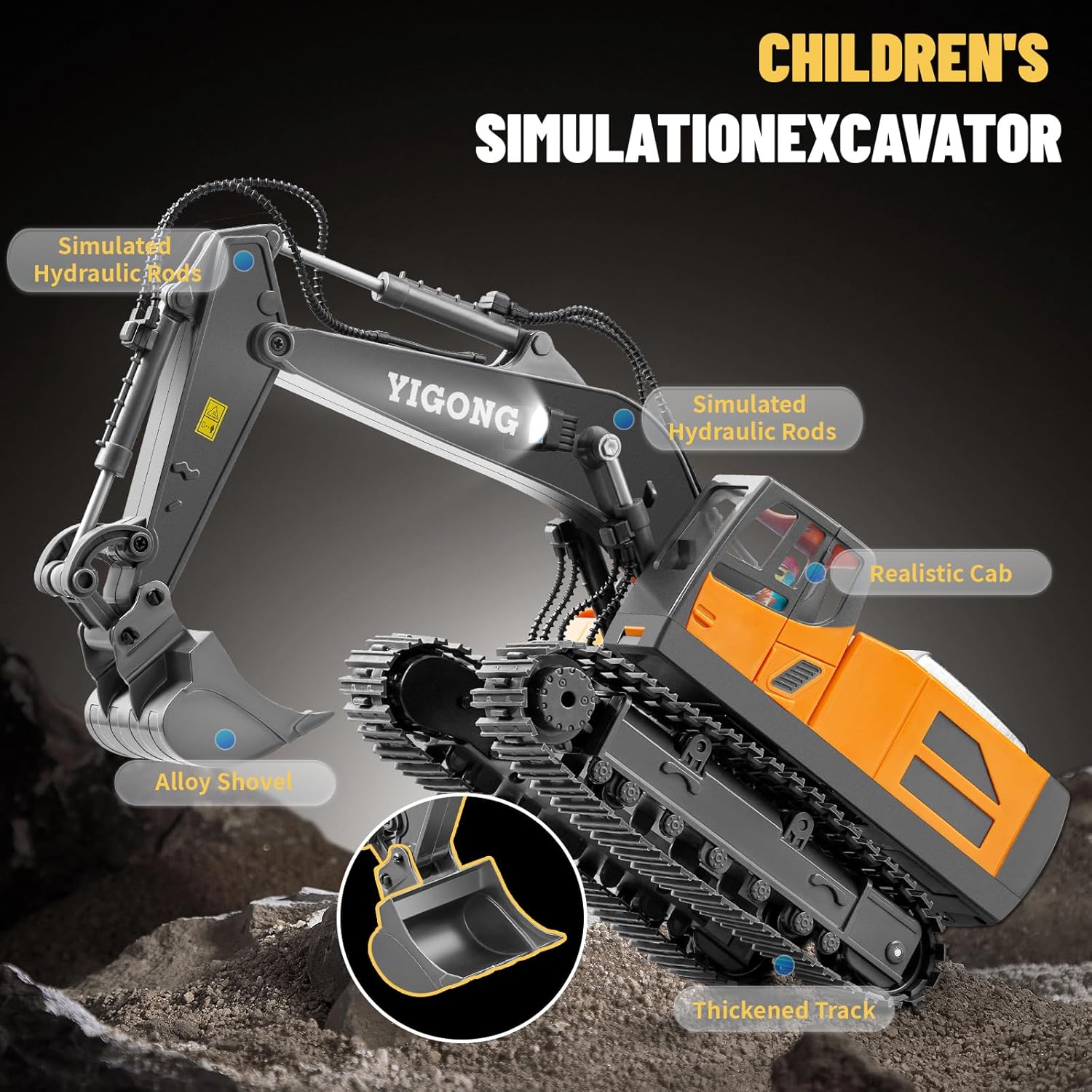 11 Channel RC Excavator Toy Wi - Kids Outdoor Dirt Toys recensione e prezzo