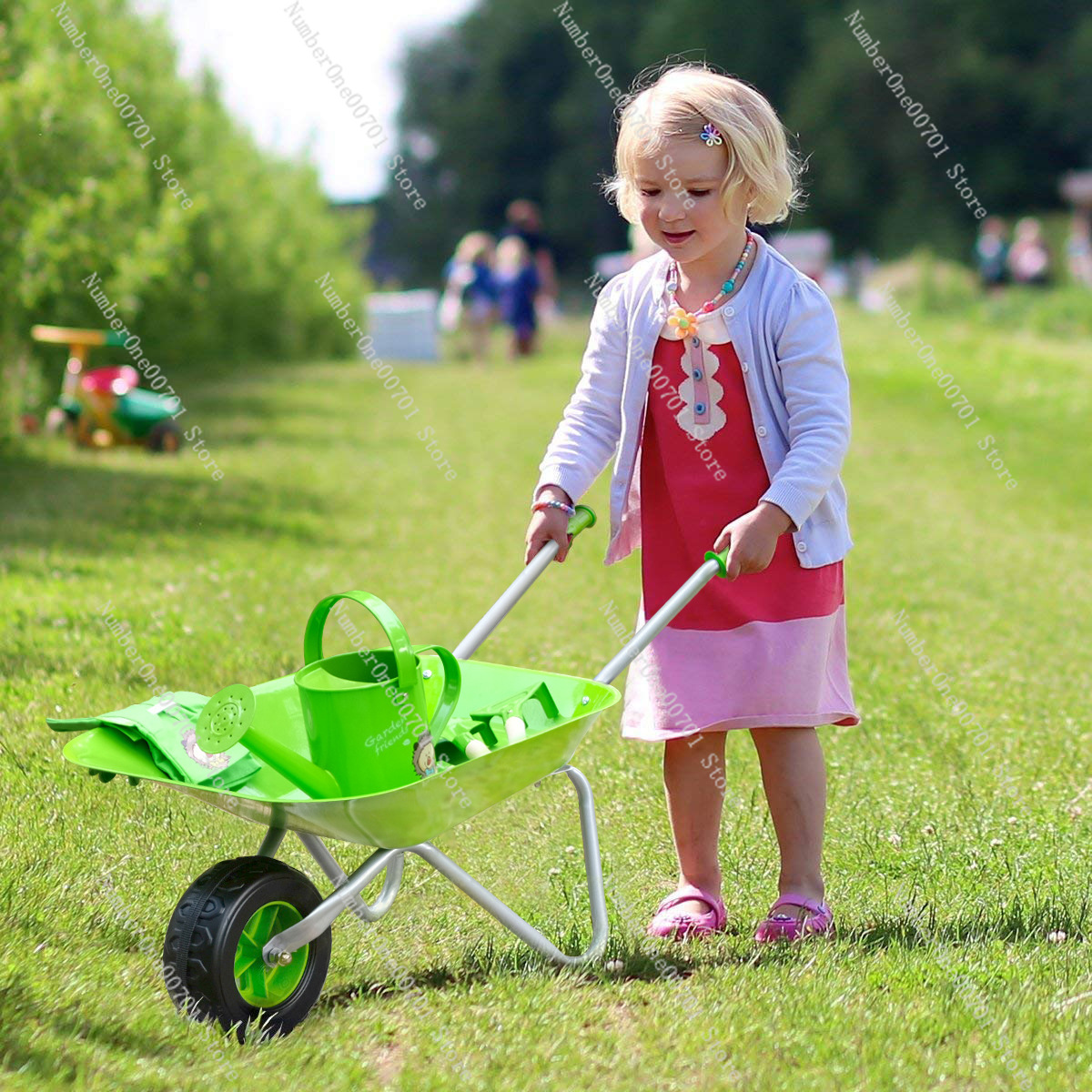 Kids Outdoor Wheelbarrow, Gree - Kids Outdoor Play recensione e prezzo