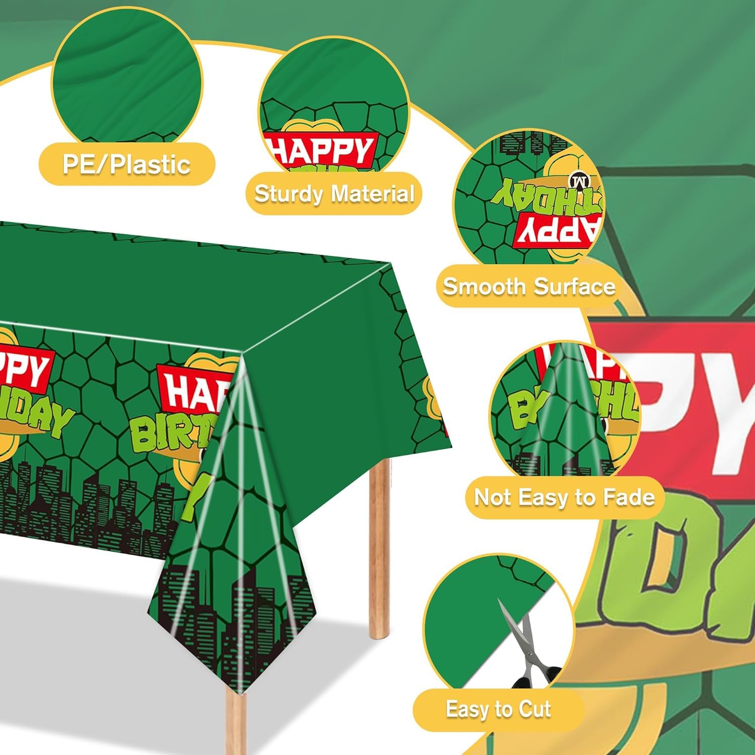 Ninja Turtle Tablecloth for Ki - Kids Outdoor Water Table recensione e prezzo