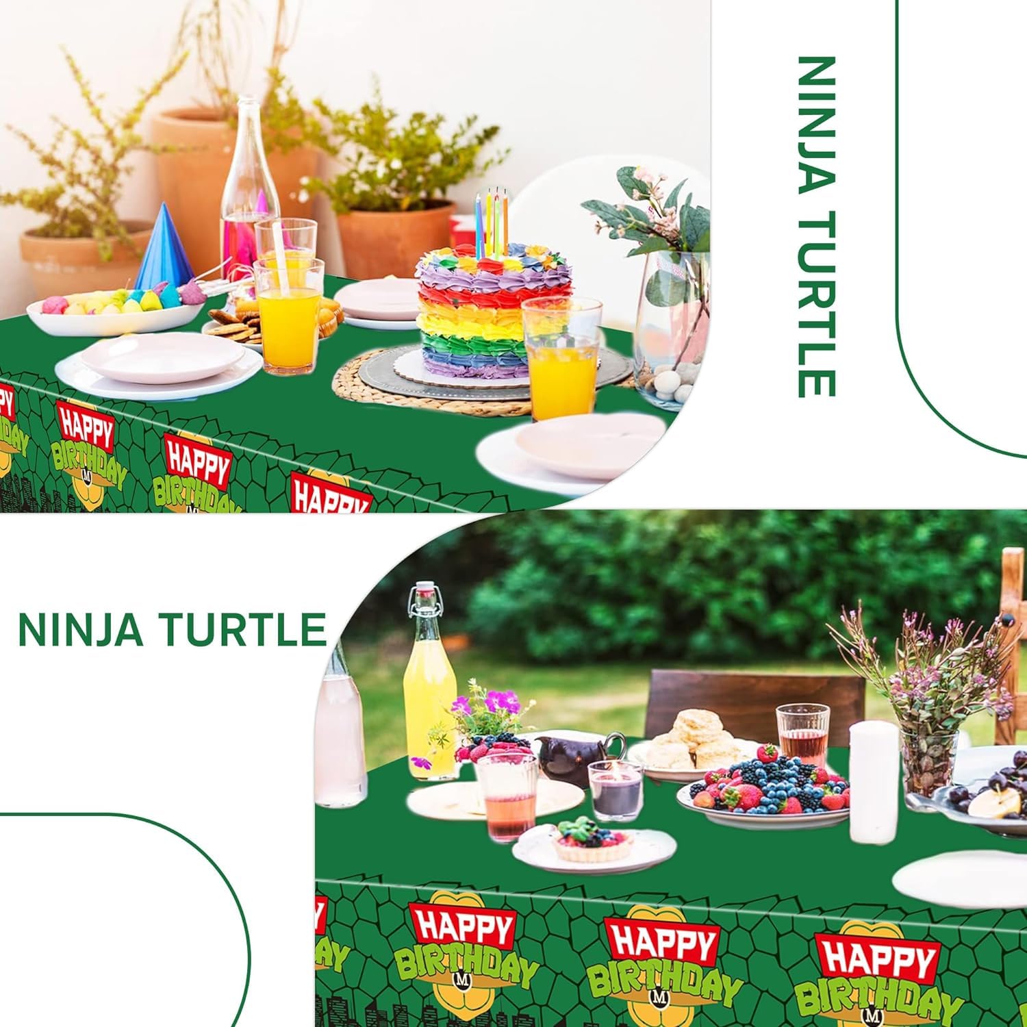 Ninja Turtle Tablecloth for Ki - Kids Outdoor Water Table recensione e prezzo