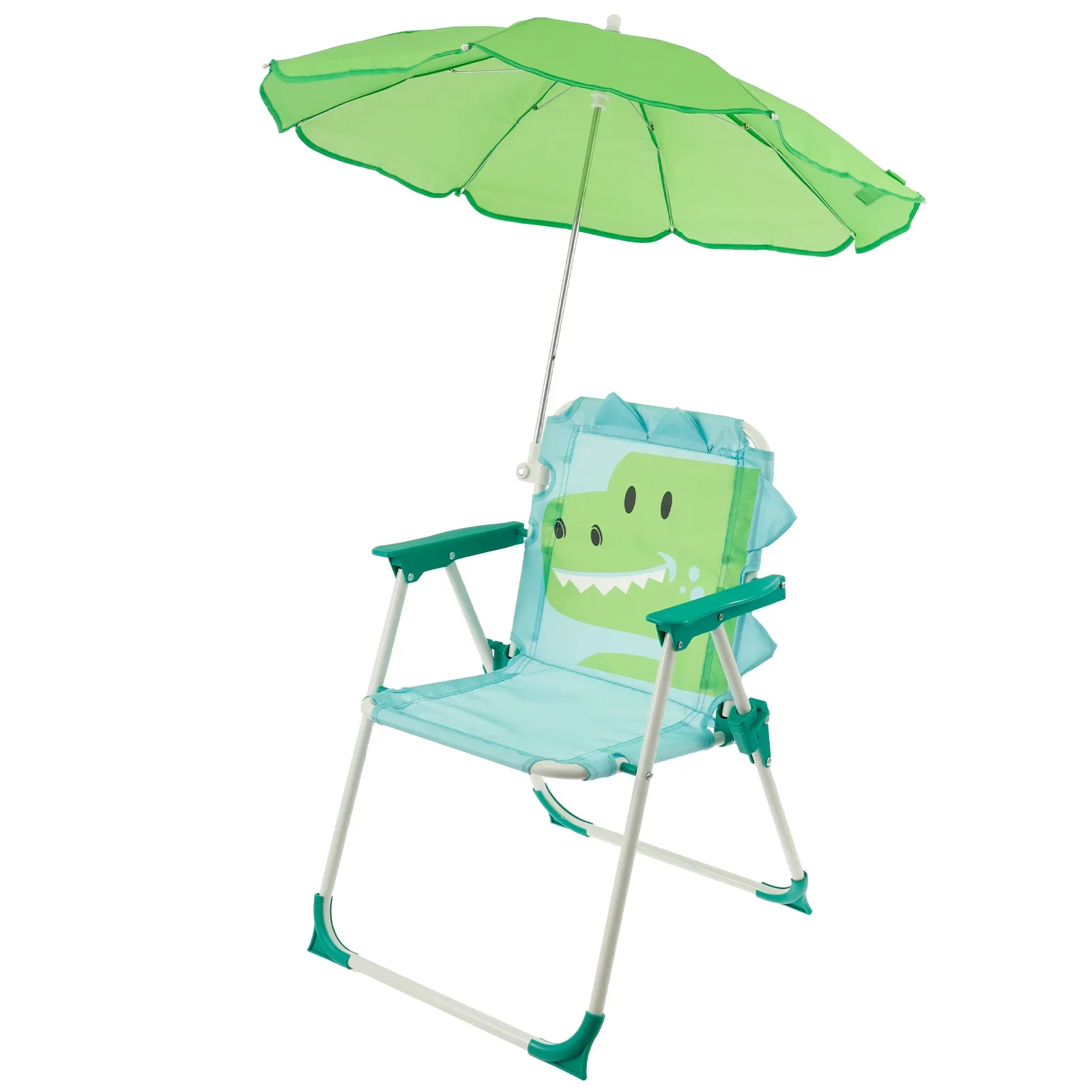 Kids Folding Beach Chair With  - Kids Outdoor Lounge Chair With Umbrella recensione e prezzo