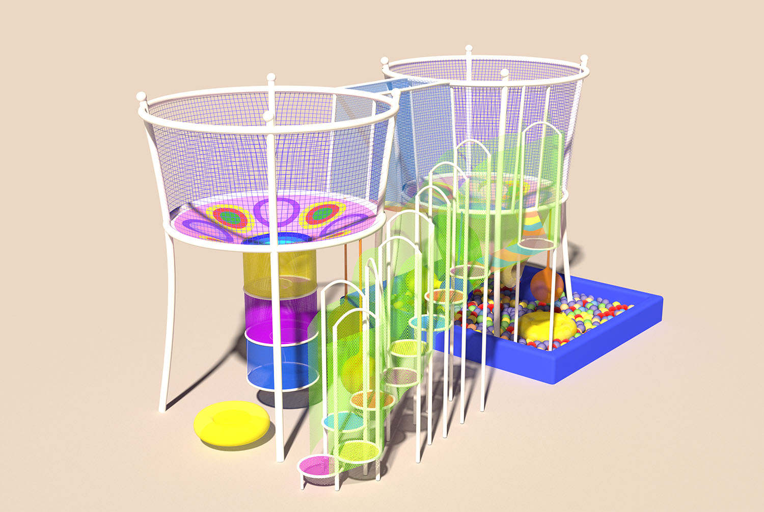 Rainbow Net Playground for Adv - Kids Outdoor Adventure Park recensione e prezzo