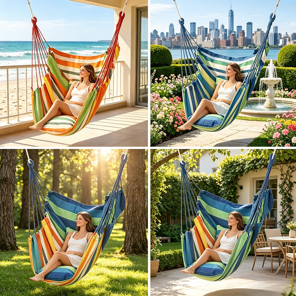 Hanging Chair Outdoor Hanging  - Kids Outdoor Hammock Swing recensione e prezzo
