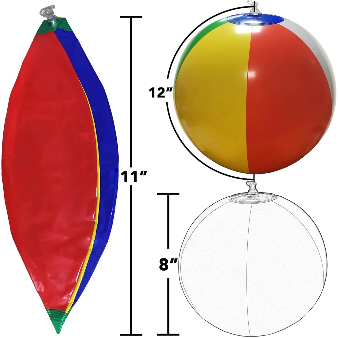 5 Pack Bulk Rainbow Inflatable - Kids Outdoor Play recensione e prezzo