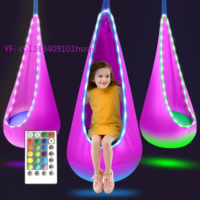 Glowing LED Inflatable Hammock - Kids Outdoor Hammock Swing recensione e prezzo