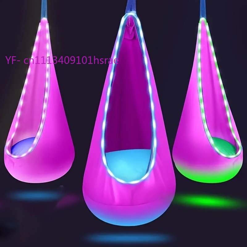 Glowing LED Inflatable Hammock - Kids Outdoor Hammock Swing recensione e prezzo