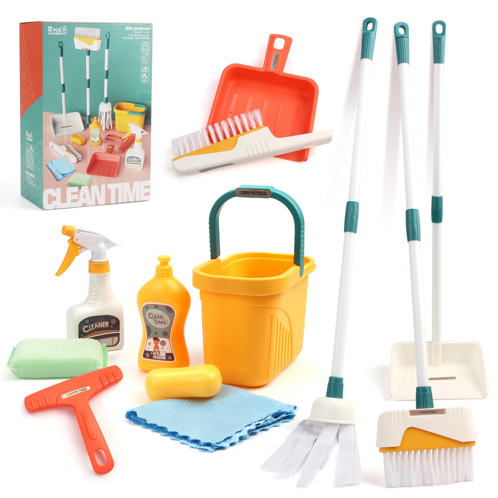 12pcs/set Kids Cleaning Set Ho - Kids Outdoor Broom recensione e prezzo