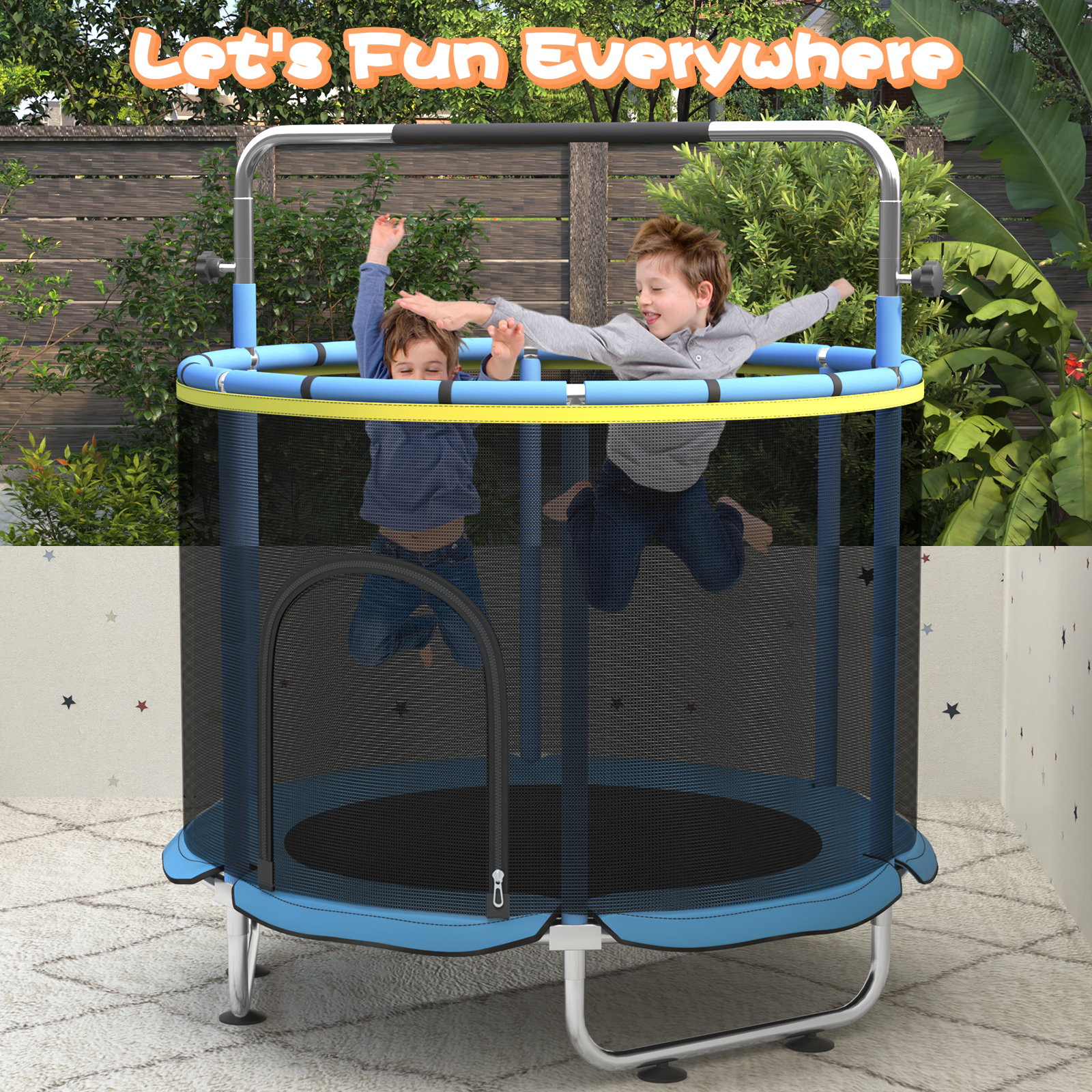 5FT Toddler Trampoline 8-in-1  - Kids Outdoor Hammock Swing recensione e prezzo