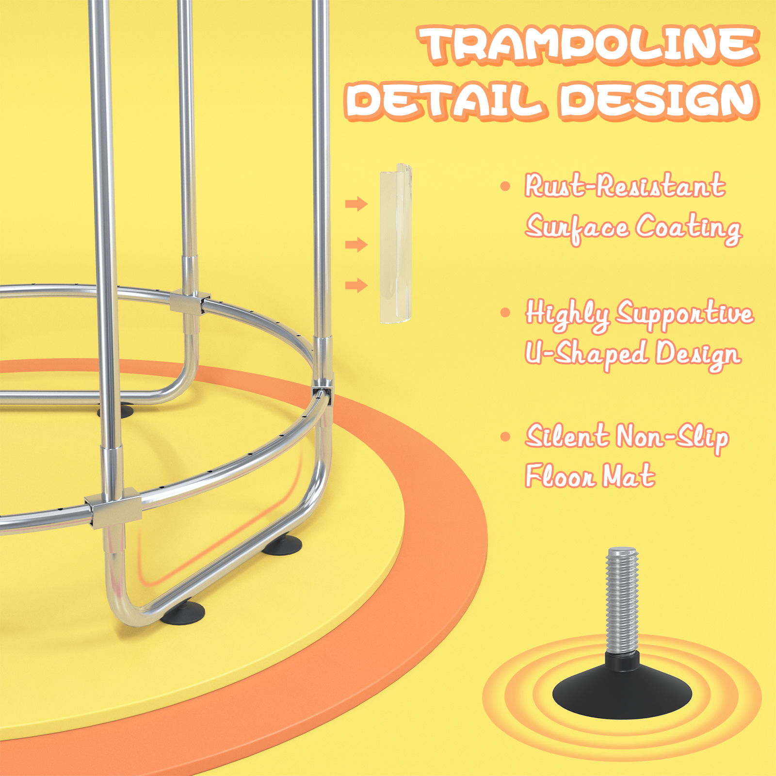 5FT Toddler Trampoline 8-in-1  - Kids Outdoor Hammock Swing recensione e prezzo