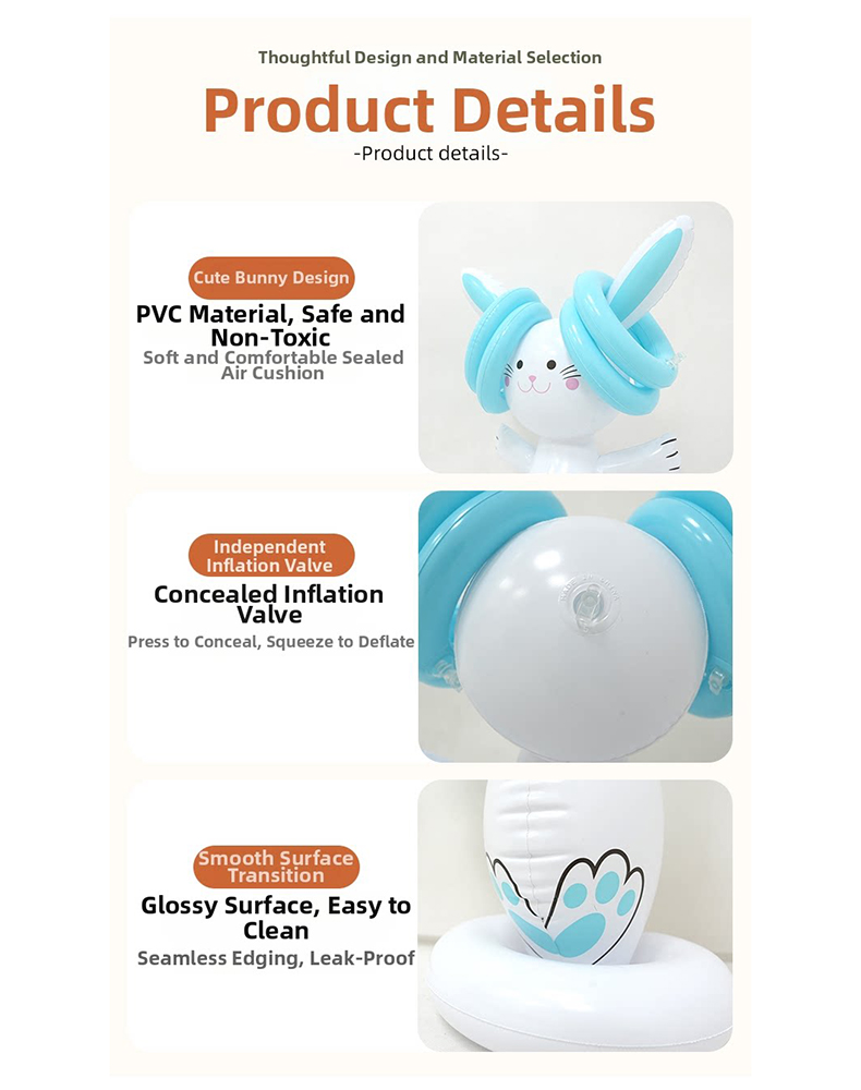 Easter Inflatable Bunny Ring T - Kids Outdoor Play recensione e prezzo