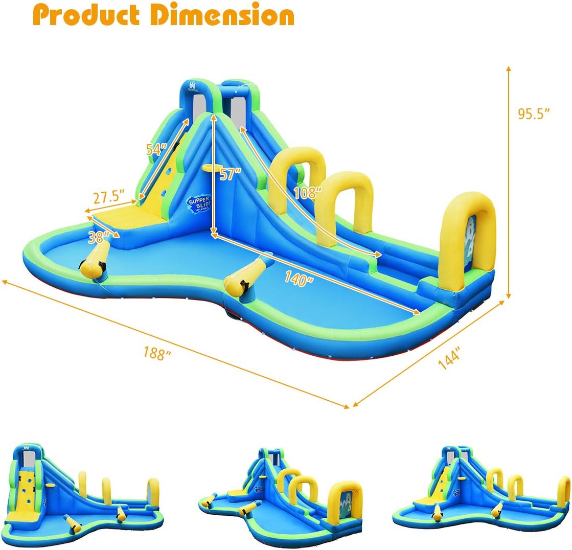 Inflatable Water Slide, Advent - Kids Outdoor Adventure Park recensione e prezzo