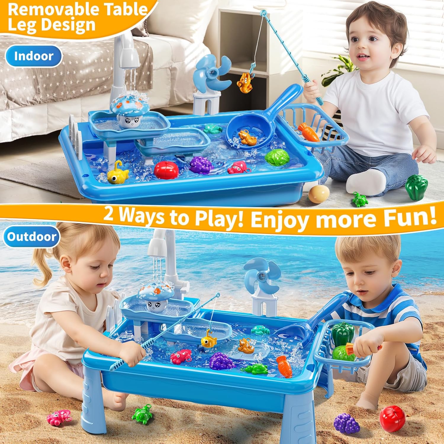 Water Table Play Sink Toy for  - Kids Outdoor Water Table recensione e prezzo
