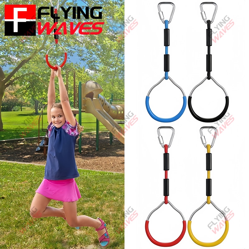 Kids Hanging GYM Ring Swing Cl - Kids Outdoor Obstacle Course recensione e prezzo