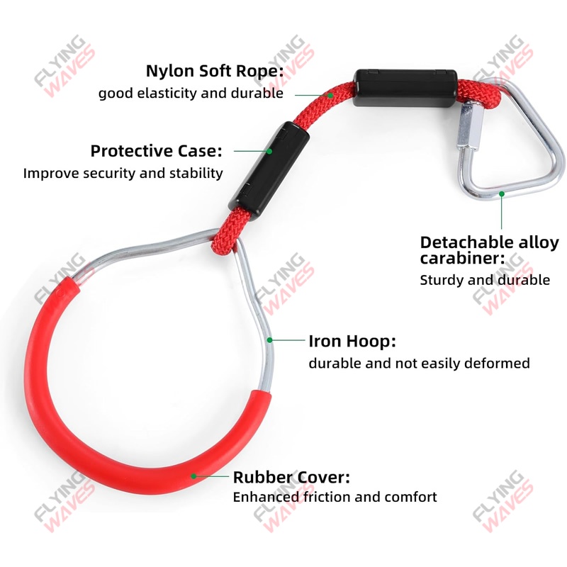 Kids Hanging GYM Ring Swing Cl - Kids Outdoor Obstacle Course recensione e prezzo
