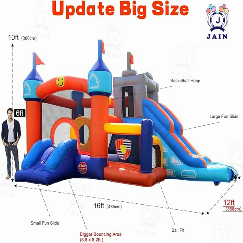 Inflatable Bounce House Castle - Kids Outdoor Jumping recensione e prezzo