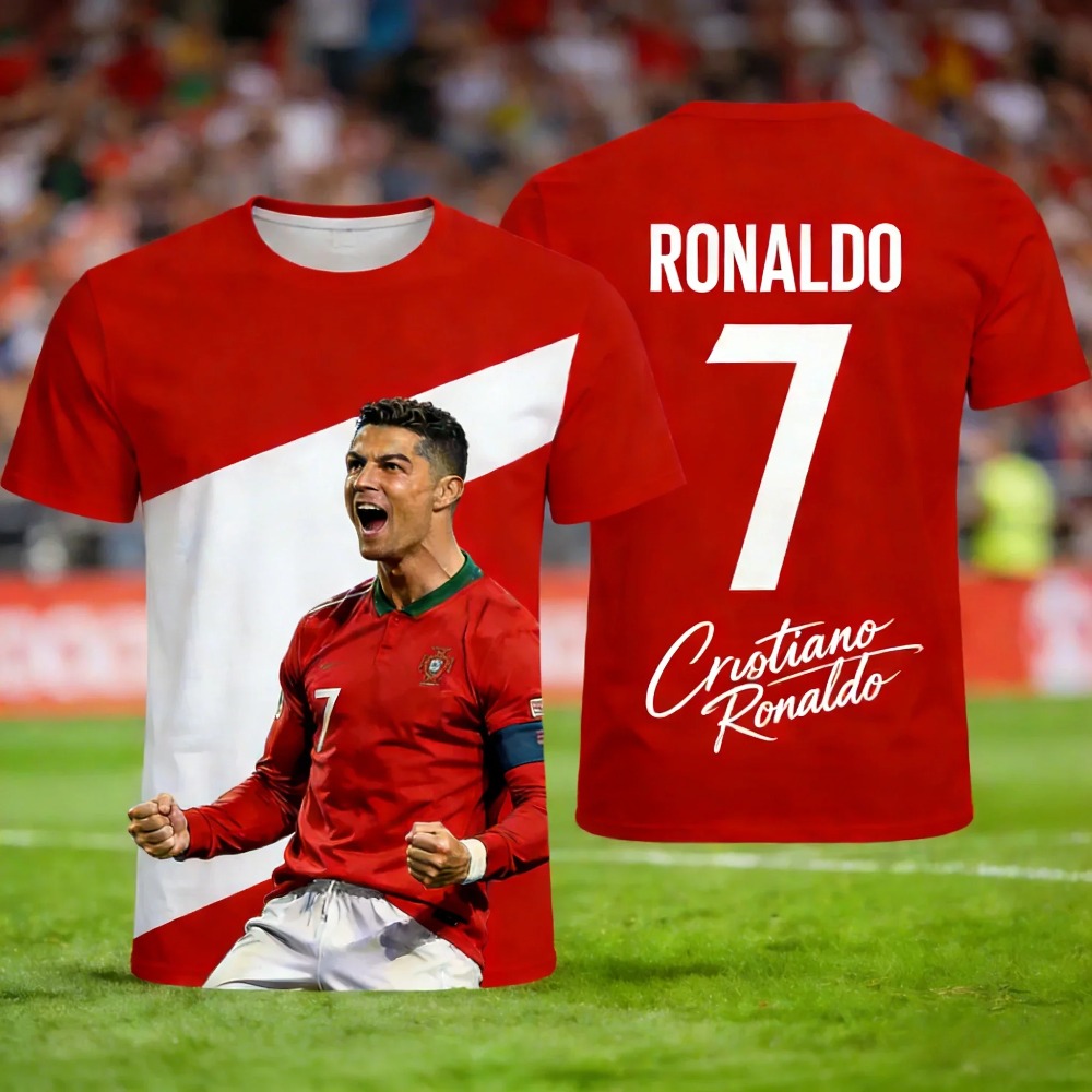 Ronaldo's Summer 3D Printed Fa - Kids Outdoor Wear recensione e prezzo
