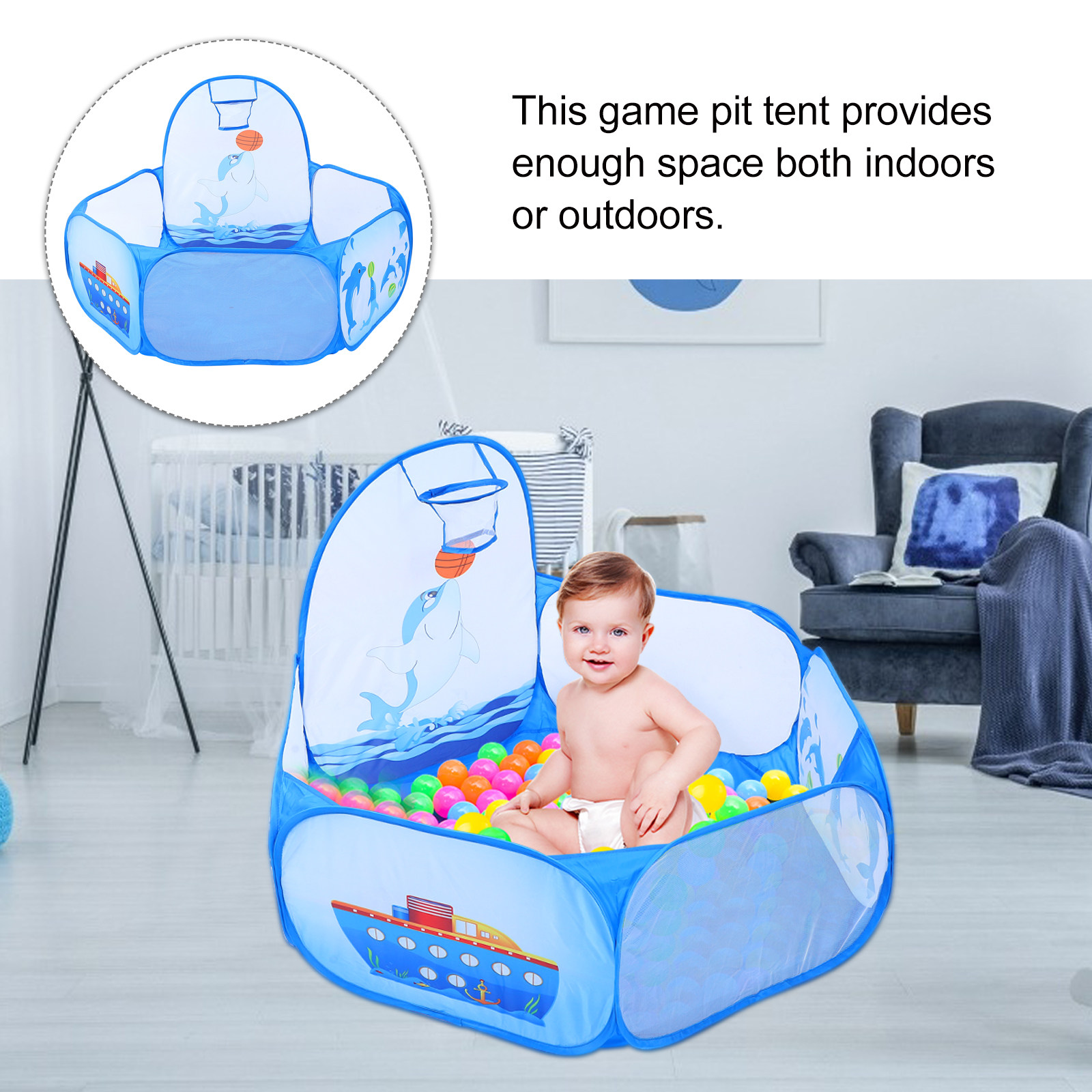 1Pcs Ocean Ball Pool Dolphin P - Kids Outdoor Tent recensione e prezzo
